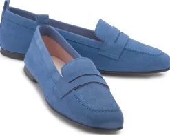 Slipper|Horsch Schuhe Slipper in Untergrößen Blau