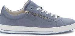 Sneaker|Schnürschuhe|Gabor Sneaker in Übergrößen Blau