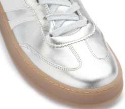 Sneaker|Schnürschuhe|Gabor Sneaker in Übergrößen Silber