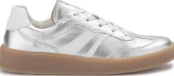 Sneaker|Schnürschuhe|Gabor Sneaker in Übergrößen Silber