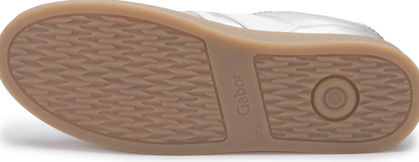 Sneaker|Schnürschuhe|Gabor Sneaker in Übergrößen Silber