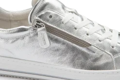 Sneaker|Schnürschuhe|Gabor Sneaker in Übergrößen Silber