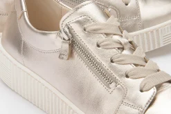 Sneaker|Schnürschuhe|Gabor Sneaker in Übergrößen Gold
