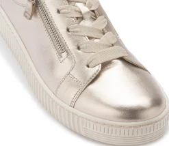 Sneaker|Schnürschuhe|Gabor Sneaker in Übergrößen Gold