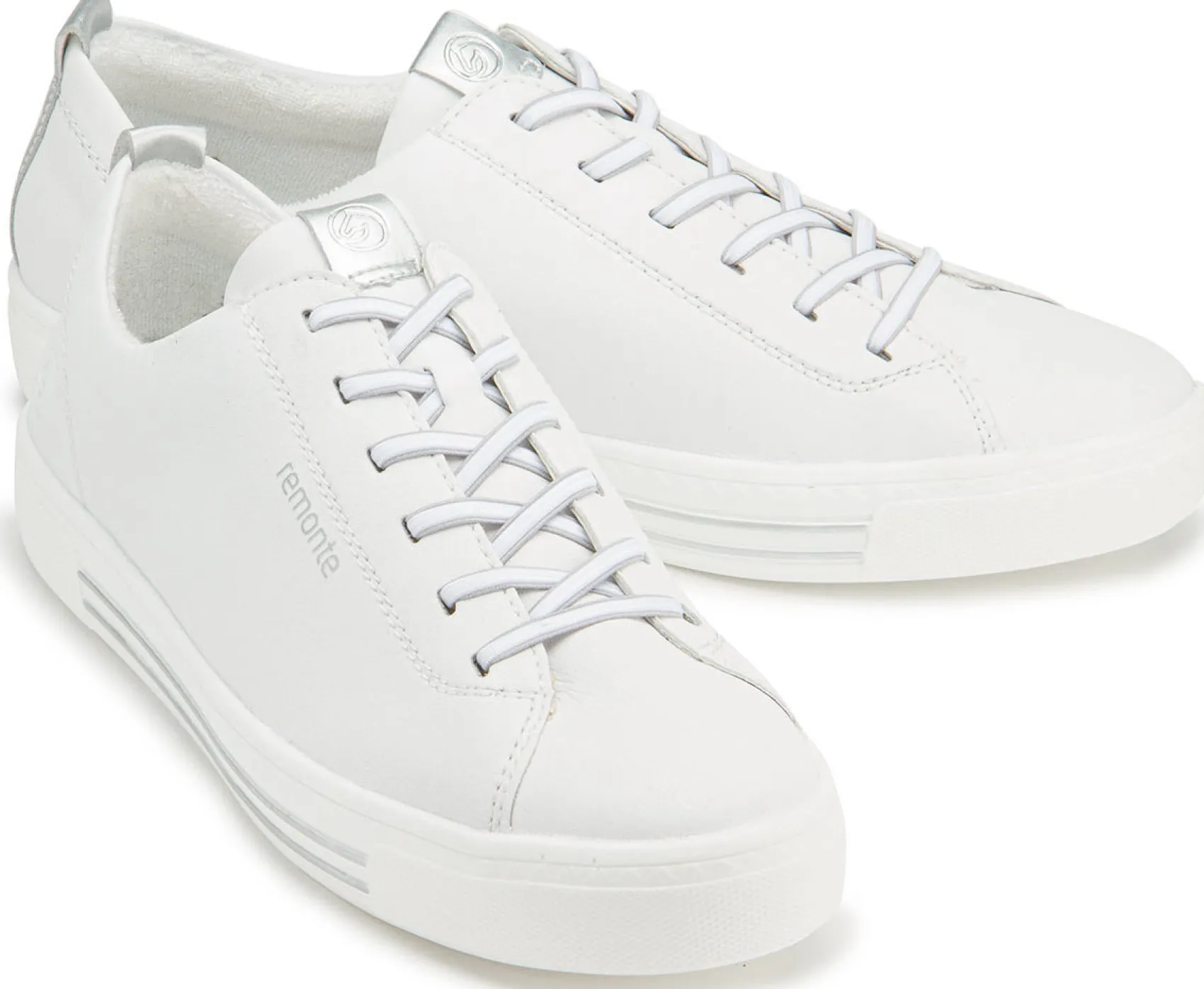 Sneaker|Schnürschuhe|Remonte Sneaker in Übergrößen Weiß