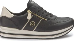 Sneaker|Schnürschuhe|Remonte Sneaker in Übergrößen Schwarz