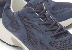 Sneaker|Schnürschuhe|Gabor Sneaker in Übergrößen Blau