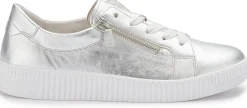 Sneaker|Schnürschuhe|Gabor Sneaker in Übergrößen Silber