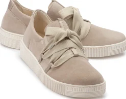 Sneaker|Schnürschuhe|Gabor Sneaker in Übergrößen Grau