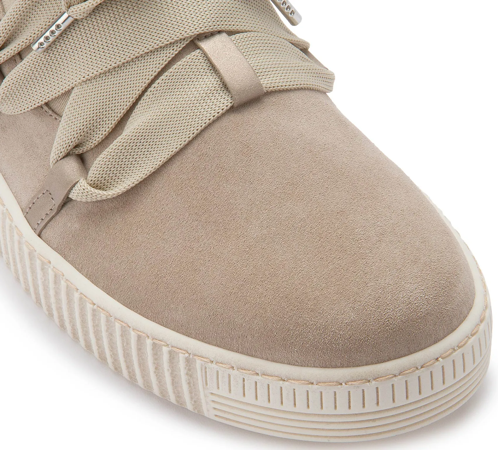 Sneaker|Schnürschuhe|Gabor Sneaker in Übergrößen Grau