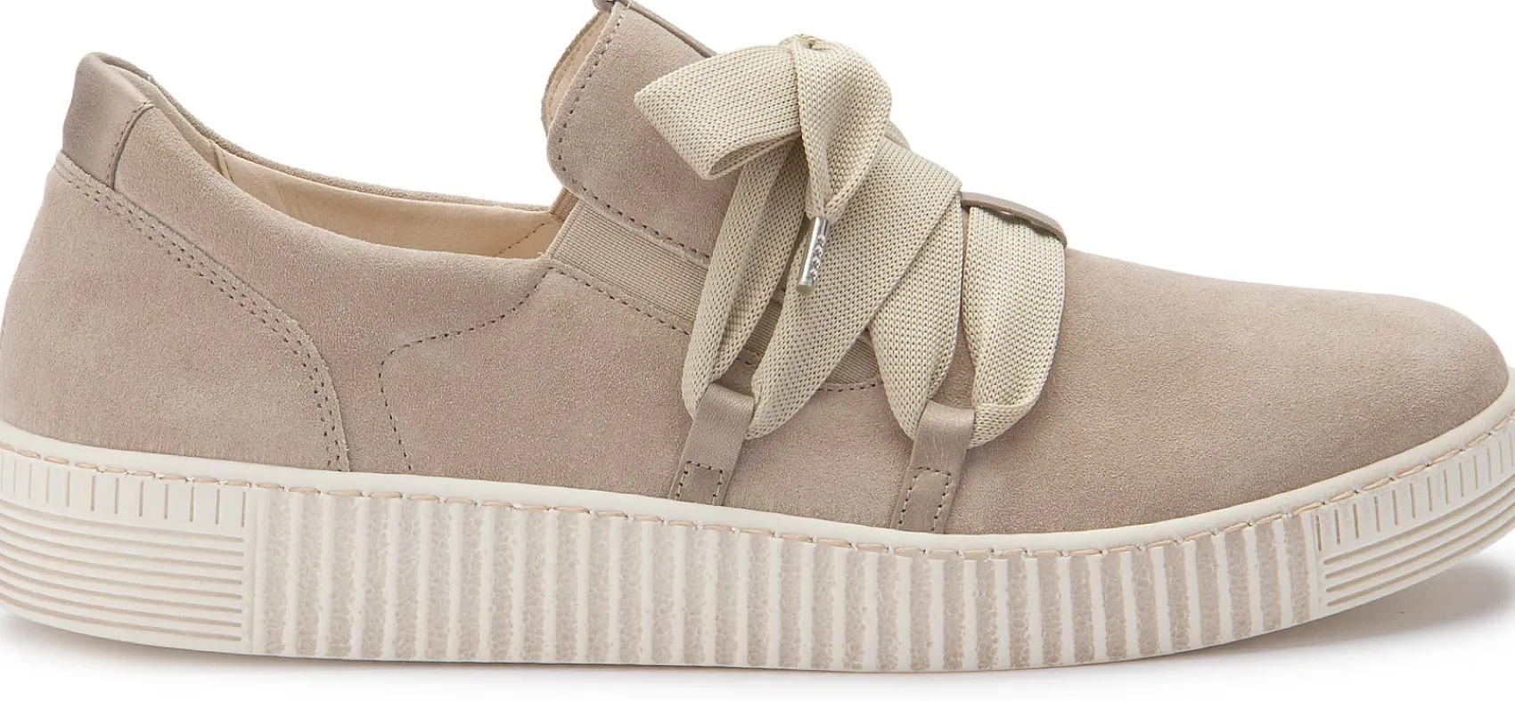 Sneaker|Schnürschuhe|Gabor Sneaker in Übergrößen Grau