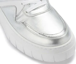 Sneaker|Schnürschuhe|Gabor Sneaker in Übergrößen Silber