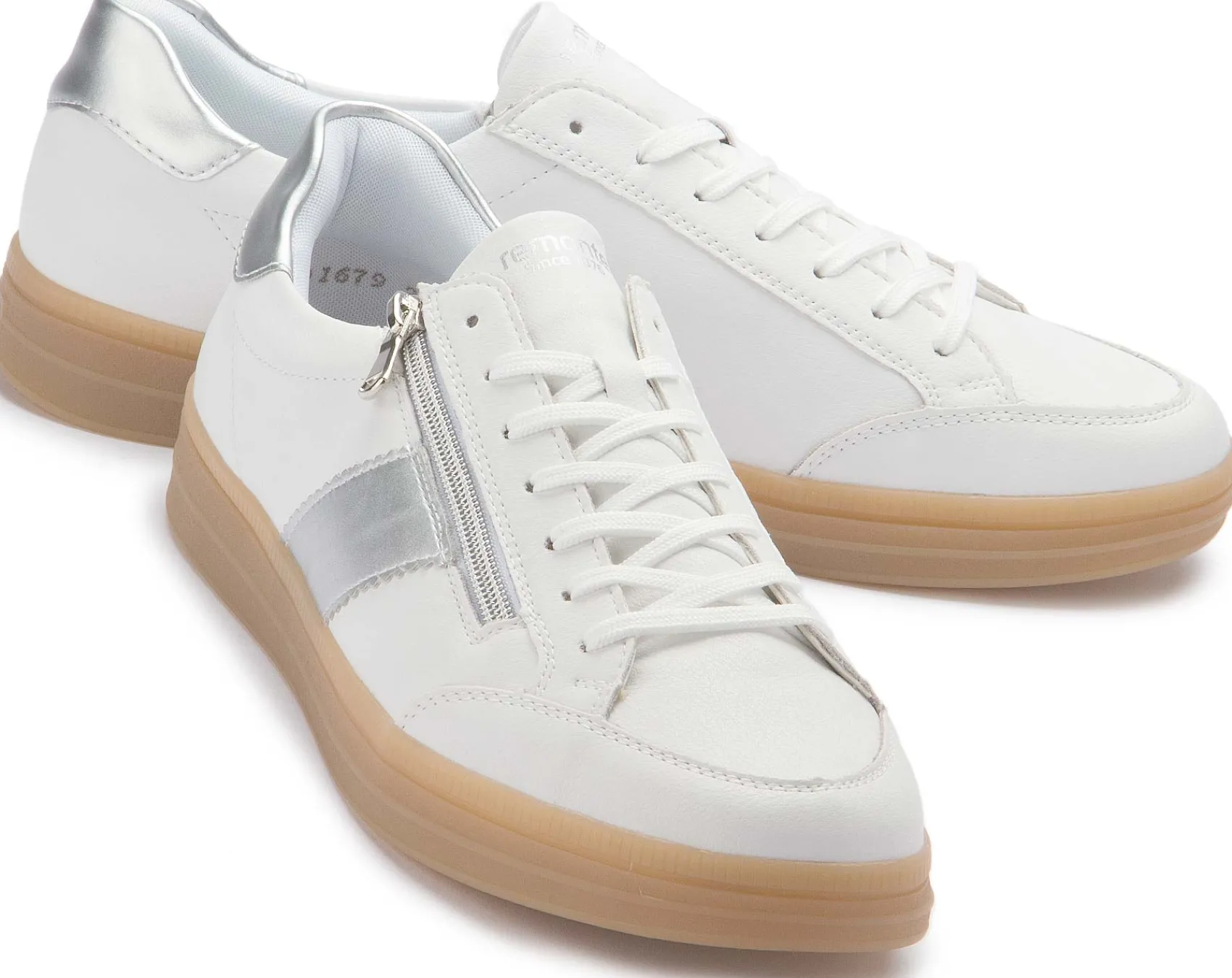 Sneaker|Schnürschuhe|Remonte Sneaker in Übergrößen Weiß