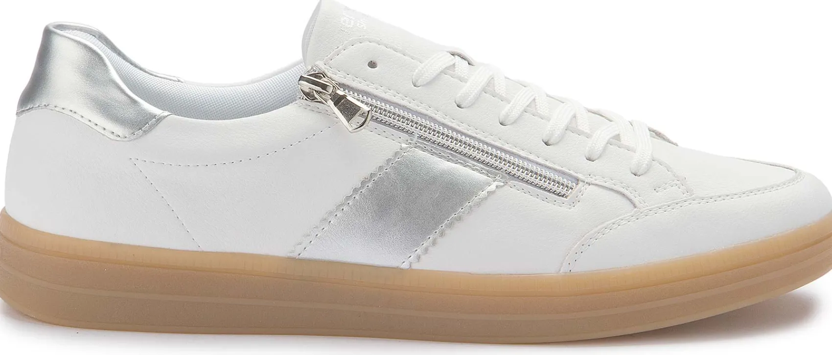 Sneaker|Schnürschuhe|Remonte Sneaker in Übergrößen Weiß