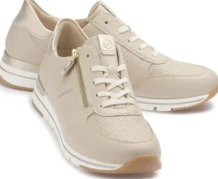 Sneaker|Schnürschuhe|Remonte Sneaker in Übergrößen Beige