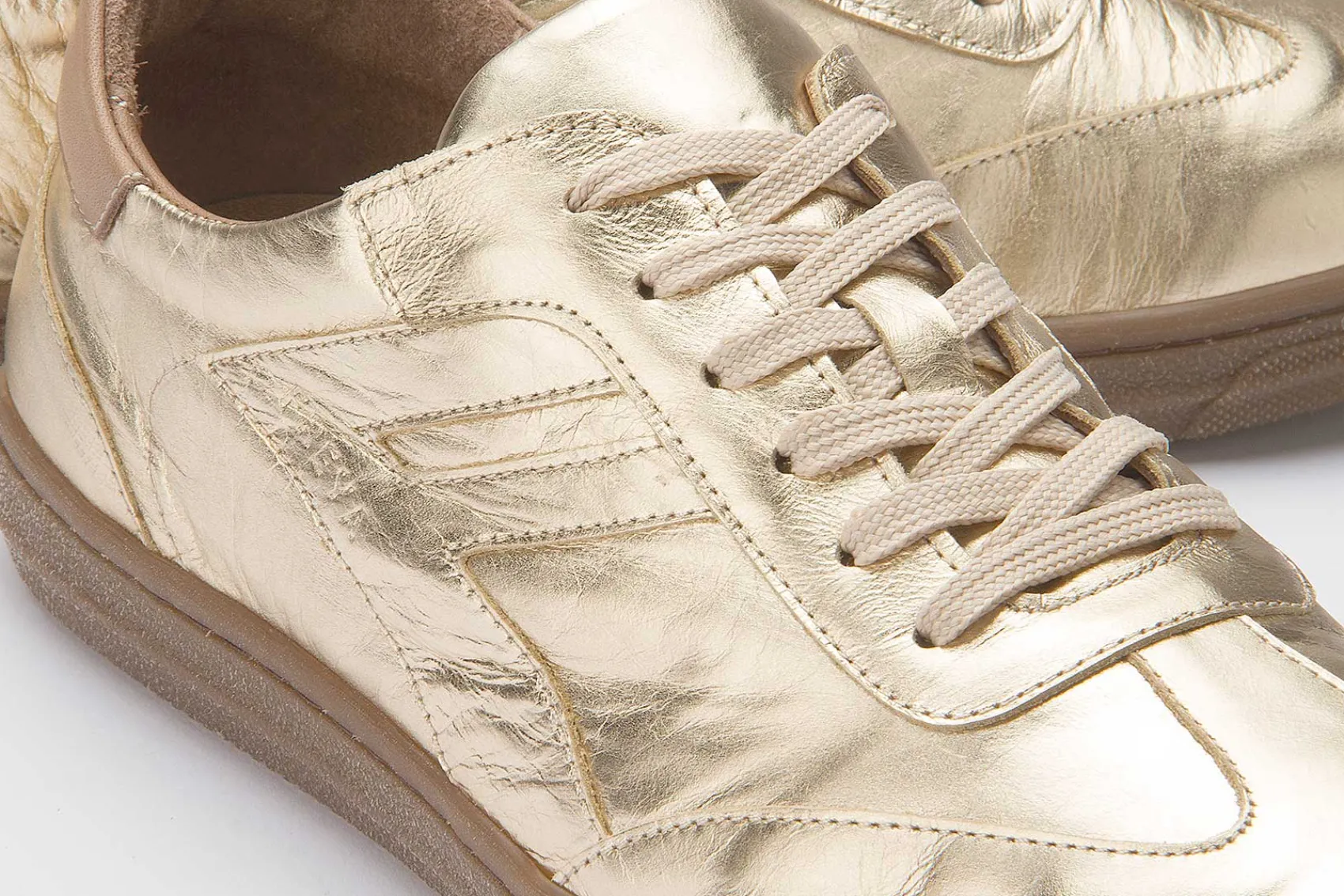 Sneaker|Schnürschuhe|Horsch Schuhe Sneaker in Übergrößen Gold