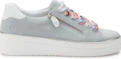 Sneaker|Schnürschuhe|Remonte Sneaker in Übergrößen Blau