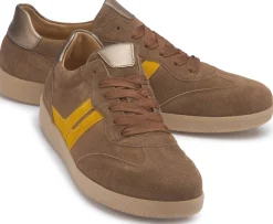 Sneaker|Schnürschuhe|Gabor Sneaker in Übergrößen Braun