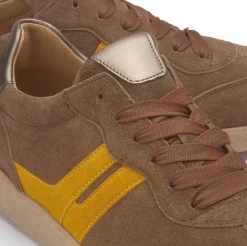 Sneaker|Schnürschuhe|Gabor Sneaker in Übergrößen Braun