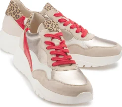 Sneaker|Schnürschuhe|Gabor Sneaker in Übergrößen Beige
