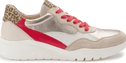 Sneaker|Schnürschuhe|Gabor Sneaker in Übergrößen Beige