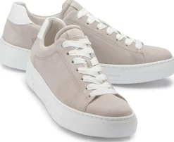 Sneaker|Schnürschuhe|Gabor Sneaker in Übergrößen Beige