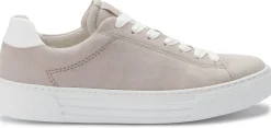 Sneaker|Schnürschuhe|Gabor Sneaker in Übergrößen Beige