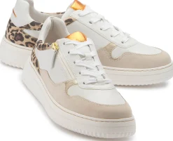 Sneaker|Schnürschuhe|Gabor Sneaker in Übergrößen Weiß