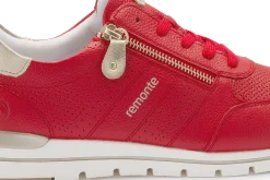 Sneaker|Schnürschuhe|Remonte Sneaker in Übergrößen Rot