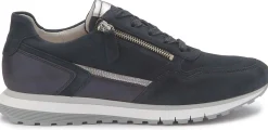 Sneaker|Schnürschuhe|Gabor Sneaker in Übergrößen Blau