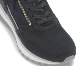 Sneaker|Schnürschuhe|Gabor Sneaker in Übergrößen Blau