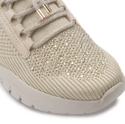 Sneaker|Schnürschuhe|Gabor Sneaker in Übergrößen Beige