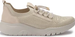Sneaker|Schnürschuhe|Gabor Sneaker in Übergrößen Beige