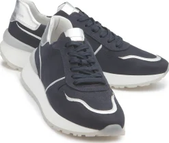 Sneaker|Schnürschuhe|Gabor Sneaker in Übergrößen Blau