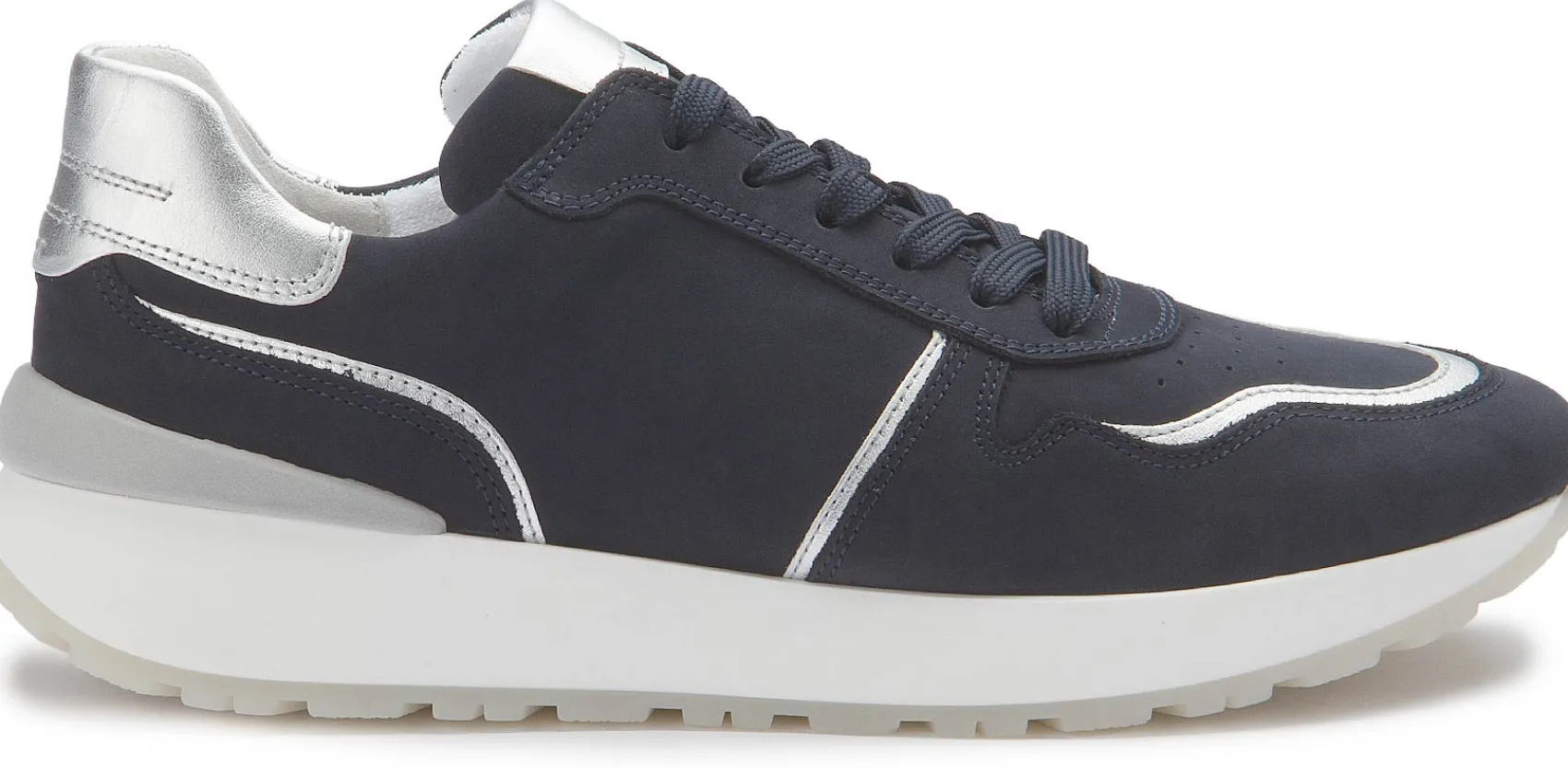 Sneaker|Schnürschuhe|Gabor Sneaker in Übergrößen Blau