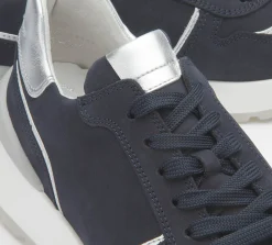 Sneaker|Schnürschuhe|Gabor Sneaker in Übergrößen Blau