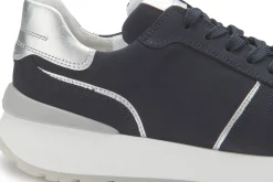 Sneaker|Schnürschuhe|Gabor Sneaker in Übergrößen Blau
