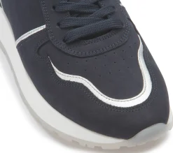 Sneaker|Schnürschuhe|Gabor Sneaker in Übergrößen Blau