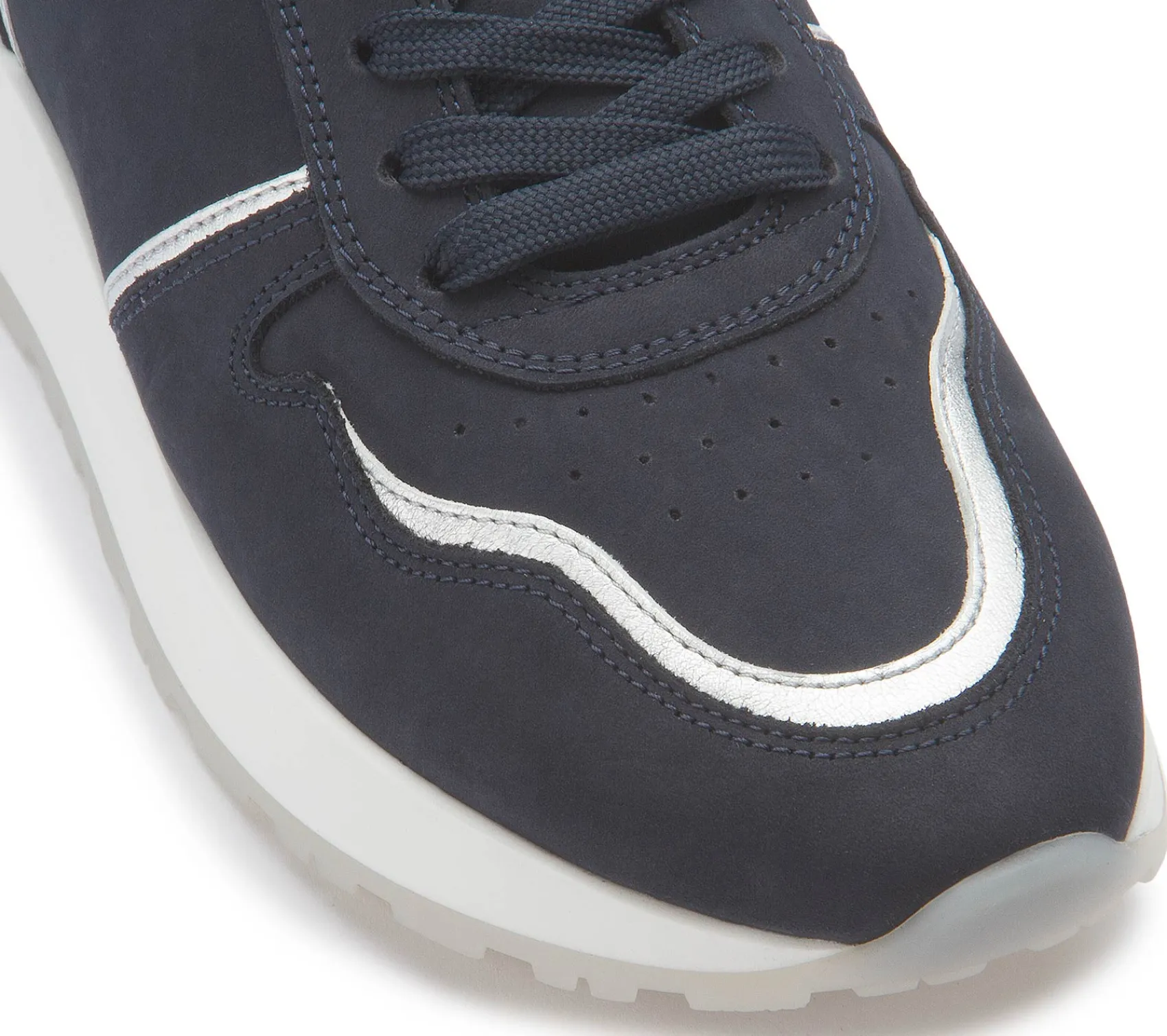 Sneaker|Schnürschuhe|Gabor Sneaker in Übergrößen Blau