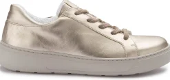 Sneaker|Schnürschuhe|Gabor Sneaker in Übergrößen Gold