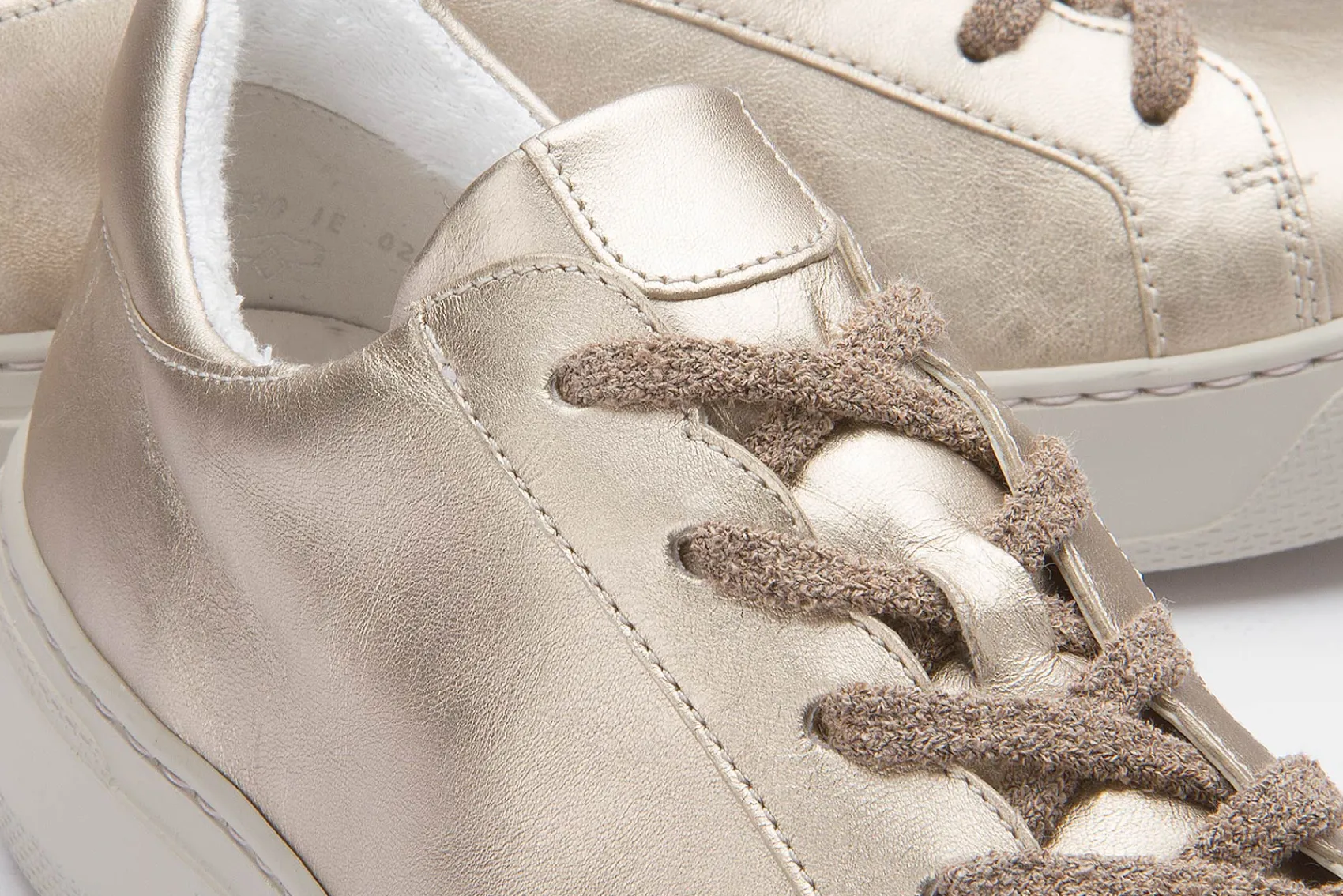 Sneaker|Schnürschuhe|Gabor Sneaker in Übergrößen Gold