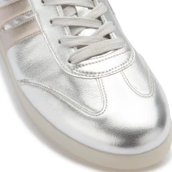 Sneaker|Schnürschuhe|Gabor Sneaker in Übergrößen Silber