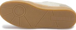 Sneaker|Schnürschuhe|Mustang Damen Sneaker in Übergrößen Beige