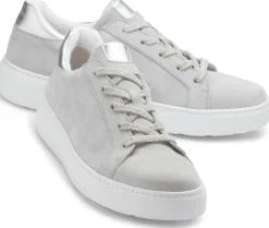 Sneaker|Schnürschuhe|Gabor Sneaker in Übergrößen Grau