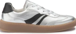 Sneaker|Schnürschuhe|Gabor Sneaker in Übergrößen Silber