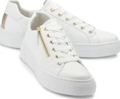 Sneaker|Schnürschuhe|Gabor Sneaker in Übergrößen Weiß