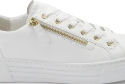 Sneaker|Schnürschuhe|Gabor Sneaker in Übergrößen Weiß