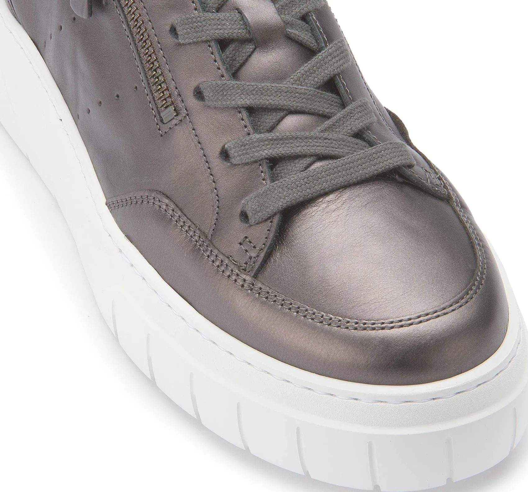 Sneaker|Schnürschuhe|Gabor Sneaker in Übergrößen Silber