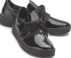 Sneaker|Schnürschuhe|Gabor Sneaker in Übergrößen Schwarz