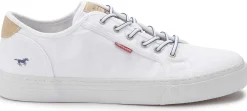 Sneaker|Schnürschuhe|Mustang Damen Sneaker in Übergrößen Weiß